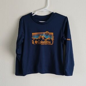 Columbia Kids' Dark Blue Long Sleeve Tee Size 4/5